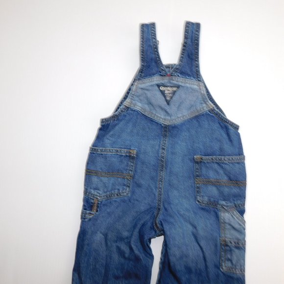 Boys 18 months Plaid Flannel lined Denim Overalls - Picture 7 of 9